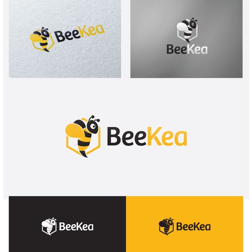 Honeycomb logo with the title 'Logo Design - Online Shop'