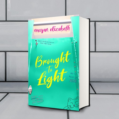 School book cover with the title ' Book Cover for a Young Adult Novel'