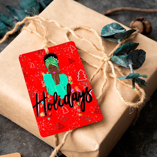 Portrait artwork with the title 'Christmas Illustration '