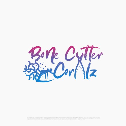 Coral design with the title 'Custom Logo For Aquatic Logo Theme'