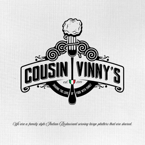 Pizza design with the title 'logo for restaurant'