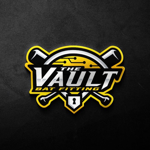 Sports apparel logo with the title 'VAULT LOGO'