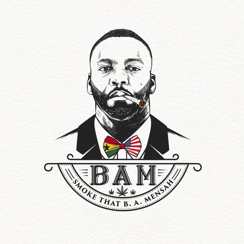 Car painting logo with the title 'BAM'