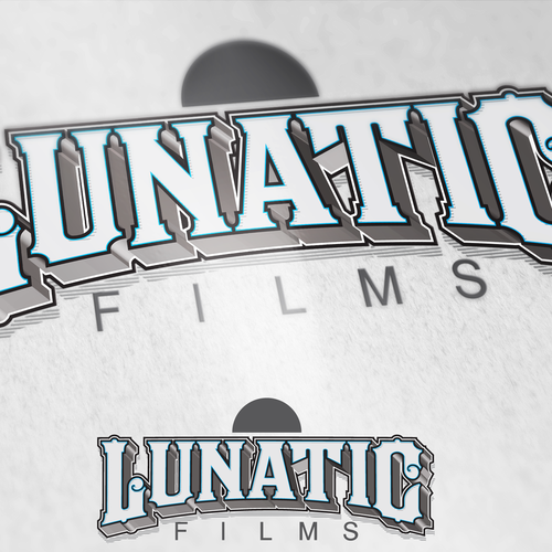 Bespoke logo with the title 'Lunatic films'