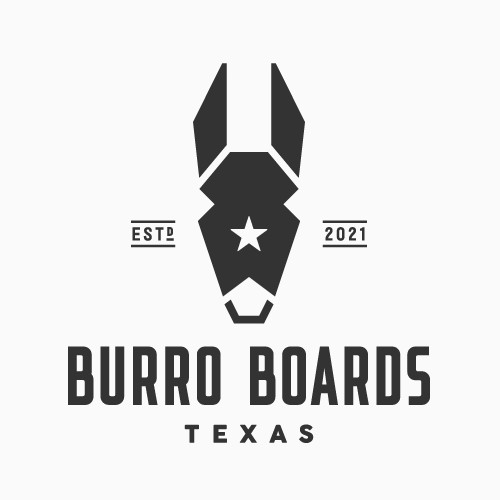 Texas logo with the title 'Burro Board'
