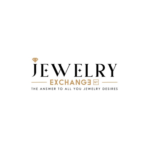 Platform logo with the title 'Luxury wordmark design for a jewelry platform '