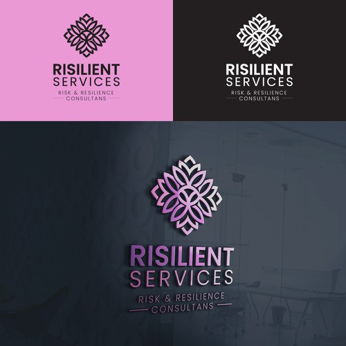 Consultant logo with the title 'Risilient service'