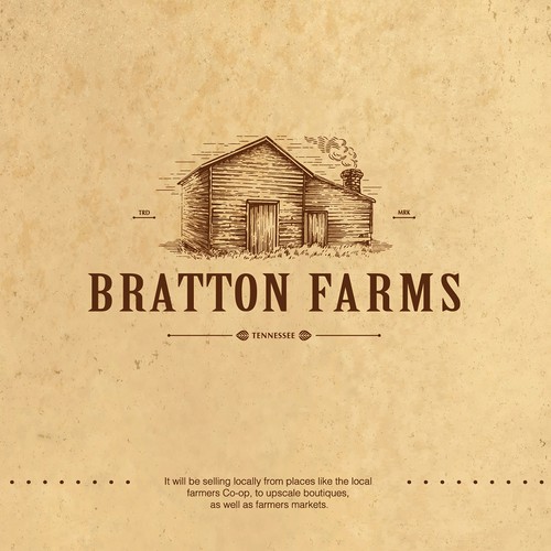 Smokehouse design with the title 'Vintage smokehouse logo design for BBQ Sauce'