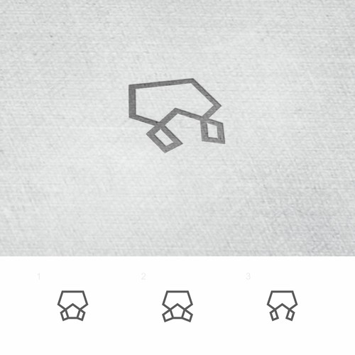 Charcoal logo with the title 'Gas mask logo'