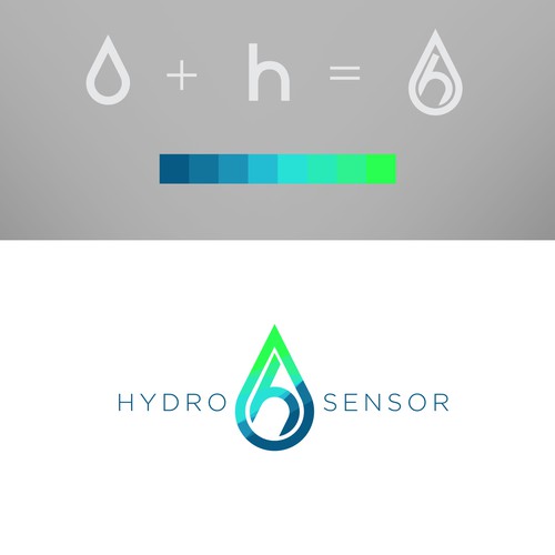 Agriculture brand with the title 'Logo for Hydro Sensor'