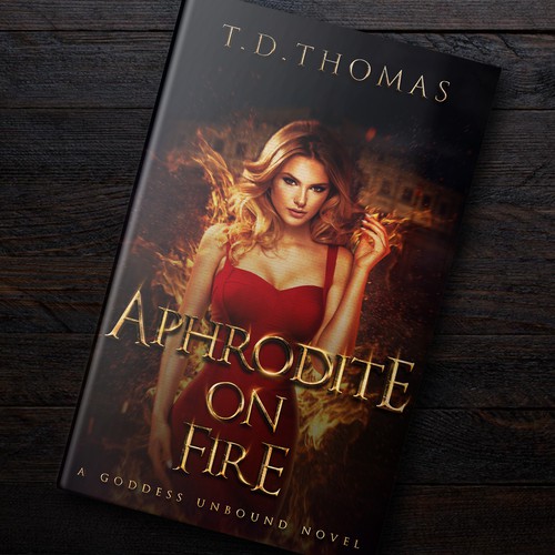 Girl book cover with the title 'Cover Design For A Fantasy Novel'