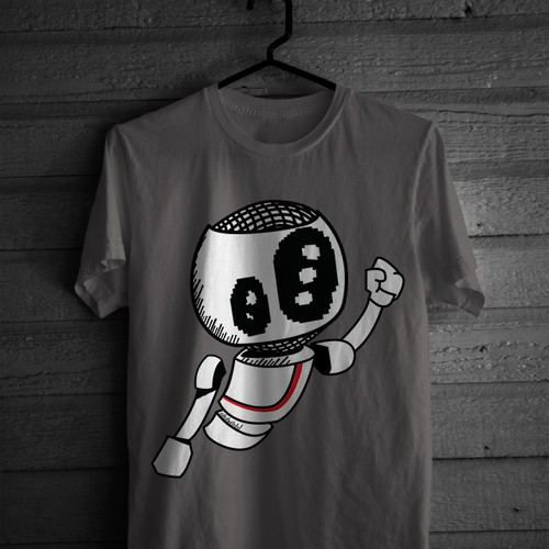 Pixel art design with the title 'Loda T-Shirt Design'