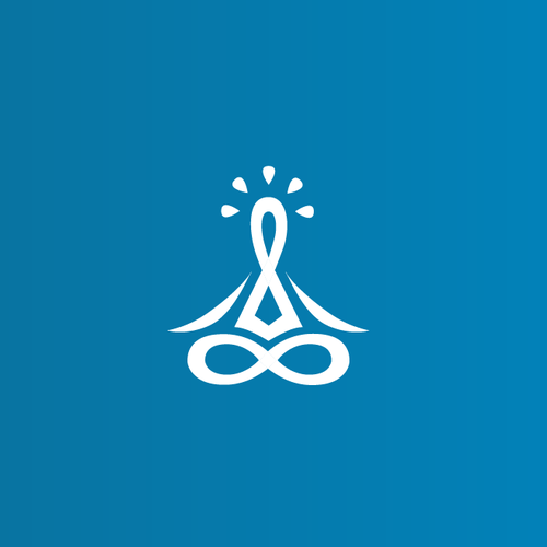 Yoga brand with the title 'Wandering Yogi Logo'