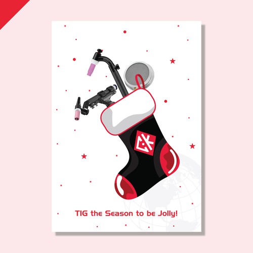 Sock design with the title 'CK Worldwide Christmas Card'