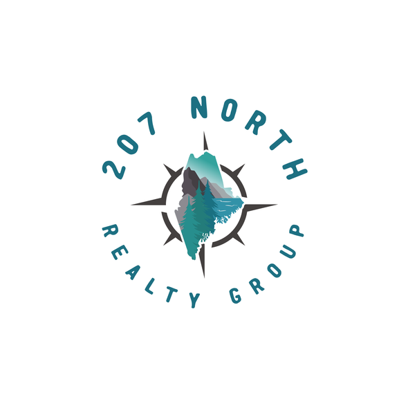 Compass design with the title '207 NORTH'