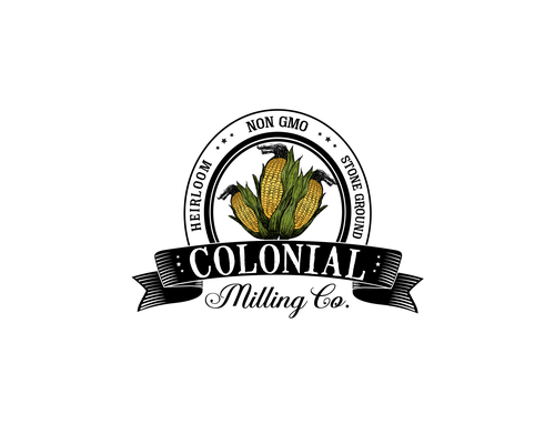 Herbal logo with the title 'Create packaging for my southern farm's heirloom non gmo cornmeal and grits'