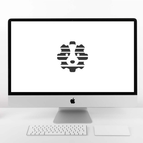 Dog logo with the title 'Border Collie Gear Logo for sale'