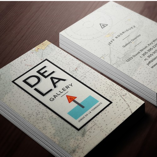 Gallery design with the title 'Logo design for DE LA Gallery '