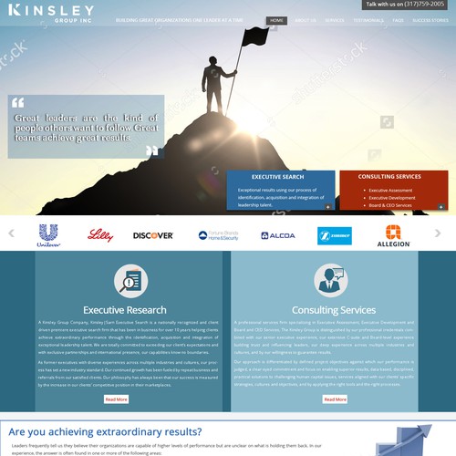 Team website with the title 'Consulting Services'