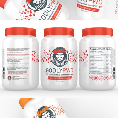 Supplements Label Design