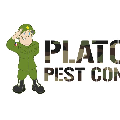 Camouflage design with the title 'Platoon Pest Control first proposal'