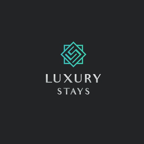 Masculine brand with the title 'Luxury Logo Initial For Luxury Vacation'