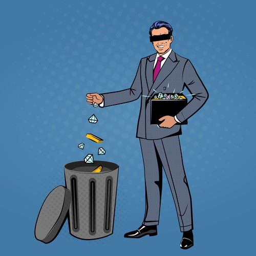 Pop Art illustration with the title 'Illustration. Pop art style'