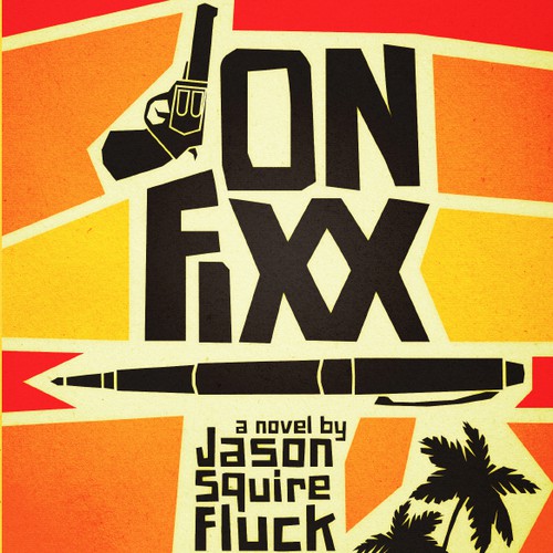 Roman design with the title 'Book cover - John Fixx'