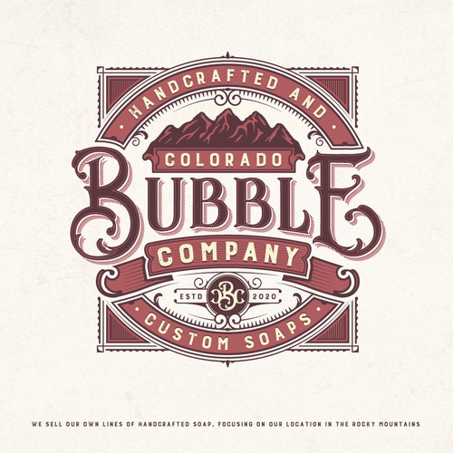 Drawing design with the title 'Bubble Company'