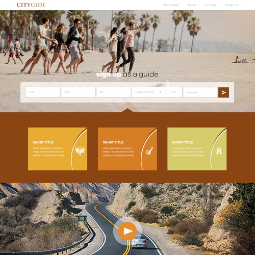 Hospitality design with the title 'CityGide'