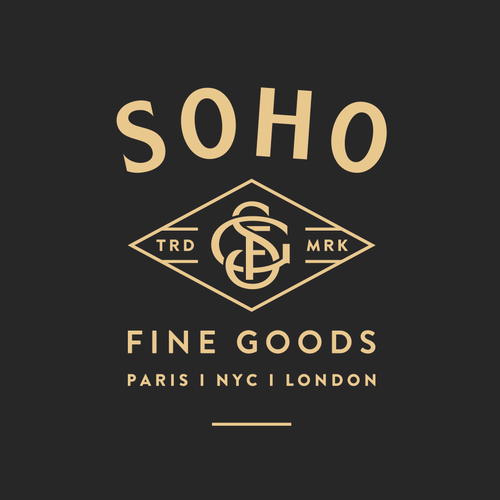 Barber design with the title 'Soho Fine Goods'