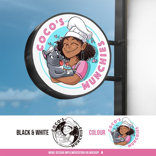 Merchandise logo with the title 'Design contest for Coco's Munchies'