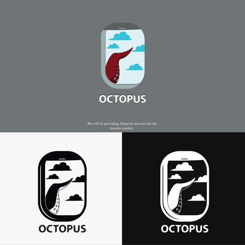 IPhone logo with the title 'octopus Logo Design'