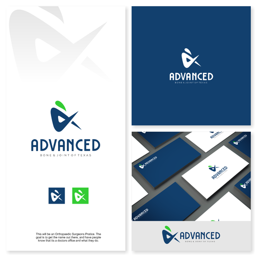 Motion brand with the title 'Logo concept for Advanced'