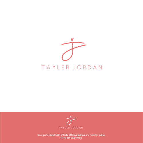 Personal training logo with the title 'Design concept of a presonal trainer.'