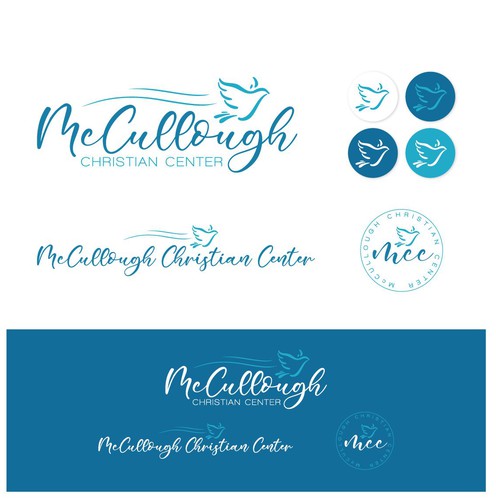 Dove logo with the title 'McCullough Christian Center'
