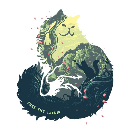 Silhouette logo with the title 'Free The Catnip 2'