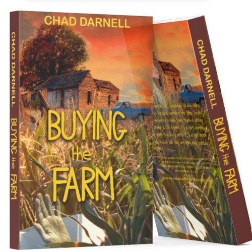 Comedy book cover with the title 'Buying the farm : comedy book'