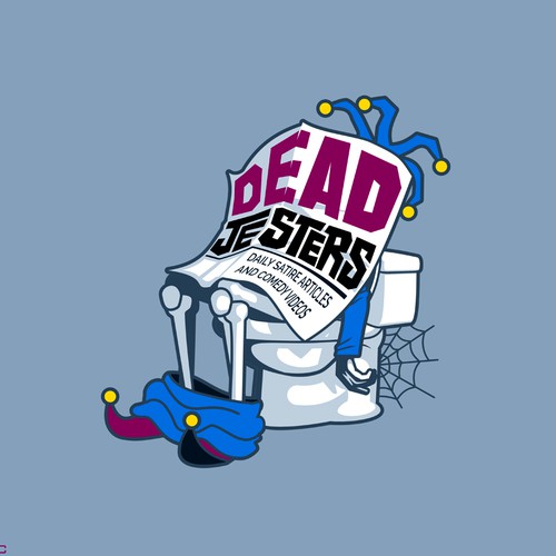 Humorous design with the title 'Dead Jesters Logo Illustration'