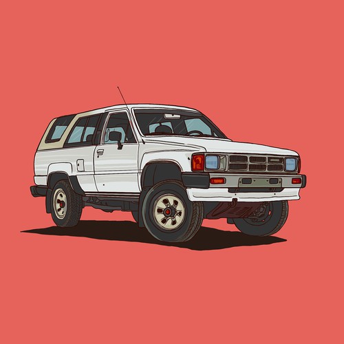 Car illustration with the title 'Gorilla Public'