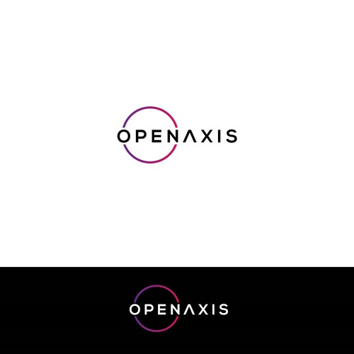 Circle logo with the title 'OpenAxis logo'