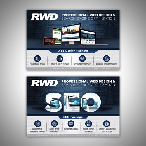 SEO design with the title 'Web Design & SEO Firm'