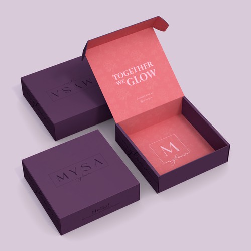Luxury packaging with the title 'Mysa'