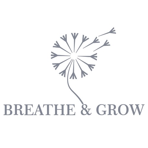 Dandelion design with the title 'Dendelion logo concept for yoga fitness'