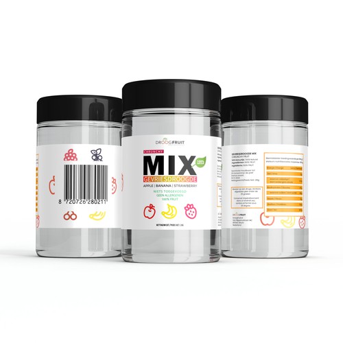 Fresh label with the title 'Jar packaging label Design'