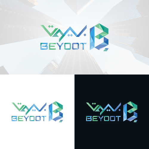 Arabic logo with the title 'Beyoot International co.'