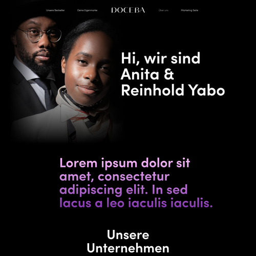 Product design with the title 'Re-Design Cosmetic Manufacturer Site'