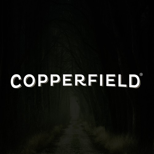Lettering logo with the title 'Copperfield Logo'