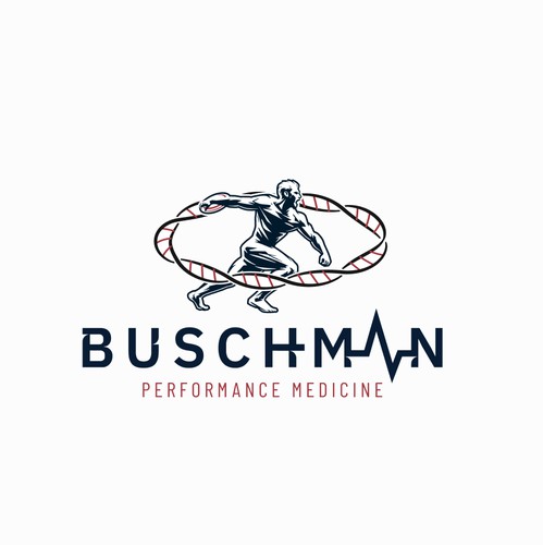 DNA design with the title 'Buschman performance medicine'