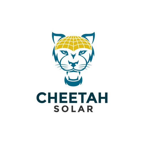 Cheetah design with the title 'Cheetah logo concept for solar sales company'